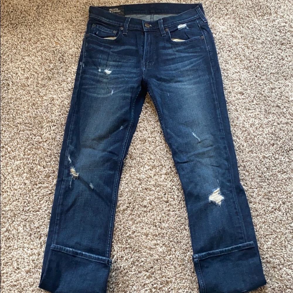 Hollister Slim Straight Jeans 31 Waist 32 Length